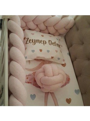 Meleğin Işıklı Topları Örgü Korumalık 420 cm 4Lü Örgü