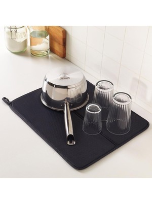 IKEA Bulaşık Kurutma Örtüsü Koyu Gri 44X36 cm