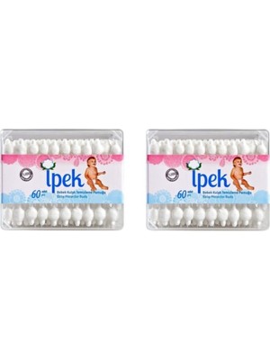 Ipek Bebek Kulak Temizleme Çubuğu 60'lı x 2 Adet