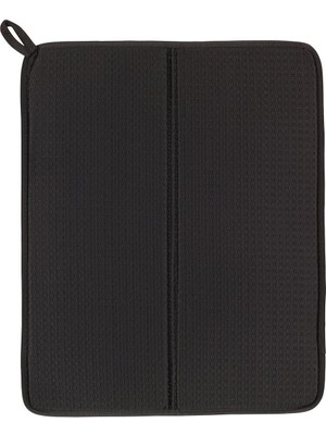 IKEA Koyu Gri Bulaşık Kurutma Örtüsü 44 cm x 36 cm Kolay Saklama ve Temiz Tezgah İçin
