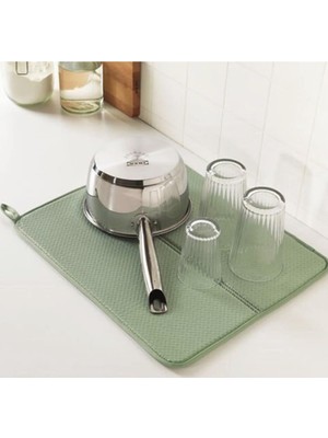 IKEA Nysköljd Yeşil Bulaşık Kurutma Örtüsü