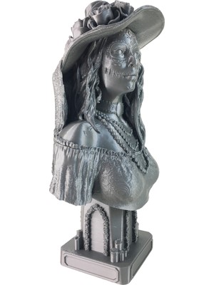 Dorden 3D La Catrina Figür La Calavera De La Catrina Dekoratif Bust