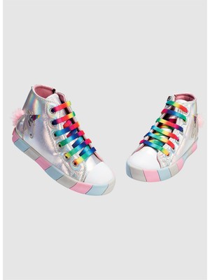 Casabony Unicorn Hologram Yandan Dikişli  Kız Sneakers