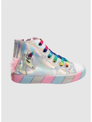 Casabony Unicorn Hologram Yandan Dikişli  Kız Sneakers