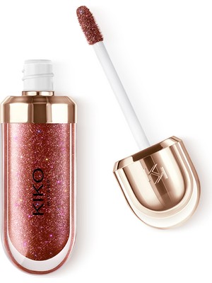 Kiko Milano Dudak Parlatıcısı-3D Hydra Lip Gloss Limited Edition-44 Disruptive Brown-Besleyici ve Nemlendirici