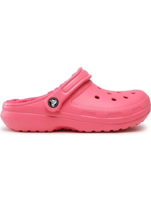 Crocs Classic Lined Clog Unisex Sandalet 203591-6VZ Pembe