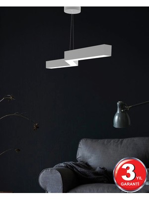 Hegza Lighting Gabbiano - Ledli Modern Sarkıt Linear LED Avize Salon Mutfak Oturma Odası Yatak Odası Antre Hol LED
