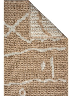 Caretta Home Caretta Kraft 4125 Jüt Tabanlı Modern Örme Kilim