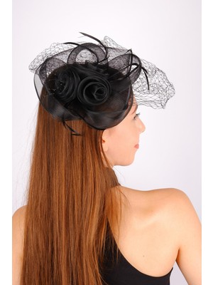 Hayalperest Boncuk Vualet Nikah Şapkası Ade Gelin Aksesuarı ve Tül Eldiven