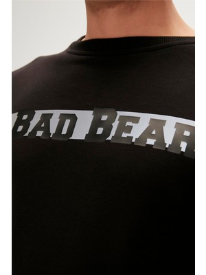 Bad Bear Reflect Bear Crewneck Siyah Erkek Sweatshirt