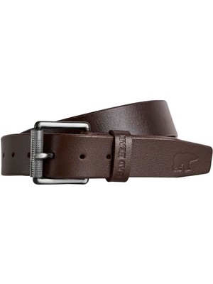 Bad Bear Bold Roll Belt Kahverengi Deri Erkek Kemer
