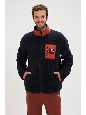 Bad Bear Ryan Plush Full-Zip Lacivert Erkek Sweatshirt