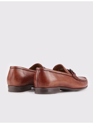Cabani Kauçuk Tabanlı Hakiki Deri Taba Erkek Loafer