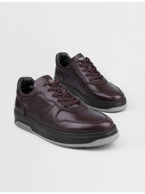 Cabani Berlin Bağcıklı Hakiki Deri Kahverengi Erkek Spor Ayakkabı