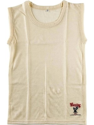 Modateen Hasyün Cocuk Atlet Kolsuz Hakiki Yün Cocuk Atleti