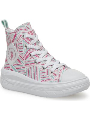 U.S. Polo Assn. Kız Çocuk Sneaker Pembe 101390018 Clementıne Jr Ppt 3pr