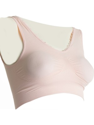 Baby Mom Dikişsiz Pedli Dantel Detaylı Bralet