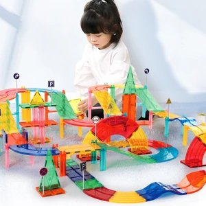 Racing Car 200 Parça Manyetik Oyuncak / Bloklar / Arabalar Seti (Yaratıcı Manyetik Oyuncak Seti) (KBGR200)