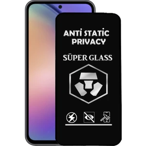 Caseart Samsung Galaxy A54 Tam Kaplayan Anti Statik Hayalet Süper Cam Ekran Koruyucu