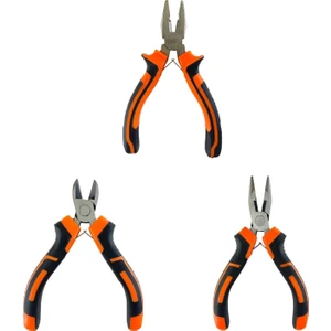 Mini Takı Bijuteri Seti Dayanıklı Kesme Kıvırma Pense Yan Keski Karga Burun Hobi Alet Takımı