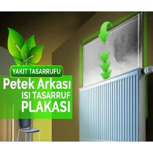 3 Adet Petek Kalorifer Arkası Isı Yalıtım İzolasyon Levhası Radyatör Arkalığı Plaka