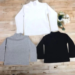 BDZ Deri Unisex Pamuklu Ligralı Yarım Balıkçı Yaka Beyaz Gri Siyah Body 3' Lü Paket