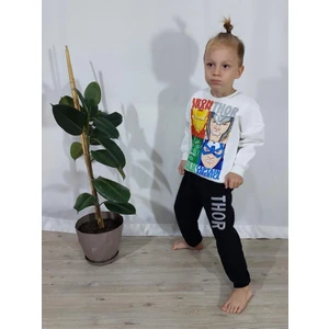 Miniko Kids Erkek Çocuk Marvel Modelli 3 Ip Şardonlu Eşofman Takımı