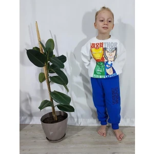 Miniko Kids Erkek Çocuk Marvel Modelli 3 Ip Şardonlu Eşofman Takımı