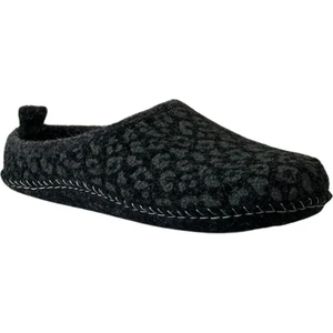 15525 Siyah Kadın Sessiz Taban Ev İçi Terlik