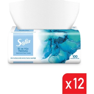 El ve Yüz Havlusu 100 Lü 12 Paket