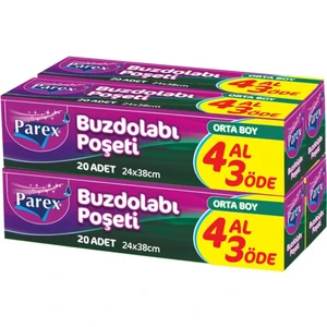 Buzdolabı Poşeti 4 Al 3 Öde Orta Boy