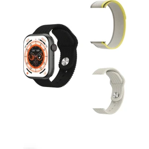 Watch Hk9 Pro Akıllı Saat (3 Kordonlu- 2.02 Full Amoled Ekran-Aktif Pusula Özelliği) Tüm Akıllı Telefonlarla Uyumlu