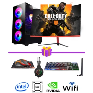 FF538 İ7-10700F 16RAM 512SSD RTX3050 23.6t-Curved Gaming Pc