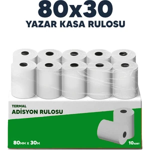 Coly Ambalaj 80 x 30 Termal Adisyon Rulosu