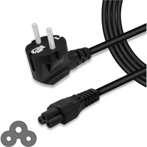 Notebook Adaptör Şarj Kablosu - Asus Hp Dell Lenovo Dizüstü Bilgisayar Monitörü Yonca Power Kablosu Yonca Power