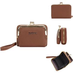 Kadın Fermuarlı Bozuk Para Cüzdanı Akordeon Kartlıklı Mini Clutch (Yurt Dışından)