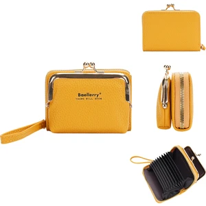 Kadın Fermuarlı Bozuk Para Cüzdanı Akordeon Kartlıklı Mini Clutch (Yurt Dışından)