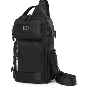 Büyük Kapasiteli Crossbody Çanta Erkek Su Geçirmez Göğüs Çantası (Yurt Dışından)