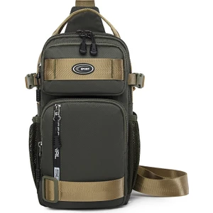Büyük Kapasiteli Crossbody Çanta Erkek Su Geçirmez Göğüs Çantası (Yurt Dışından)