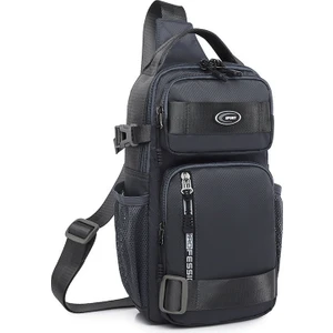 Büyük Kapasiteli Crossbody Çanta Erkek Su Geçirmez Göğüs Çantası (Yurt Dışından)