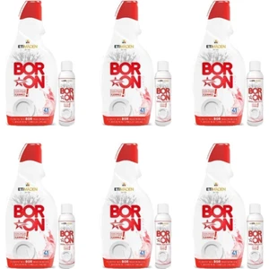 Boron Jel Bulaşık Makinası Deterjanı 820 Ml.x 6 Adet Birarada + Doğal Parlatıcı Hediyeli ()