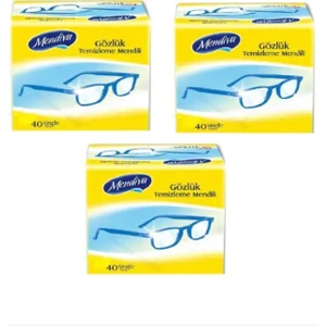 Berg - Kolonyalı Mendil Gözlük Temizleme Mendili 3 Kutu x 40 :12