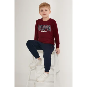 U.S. Polo Assn. Erkek Çocuk Bordo Pijama Takım 50285560-VR014