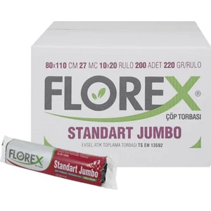 Standart Jumbo Siyah Çöp Poşedi 20 Rul
