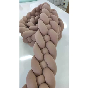 Meleğin Işıklı Topları Örgü Korumalık 420 cm 4Lü Örgü VİZON