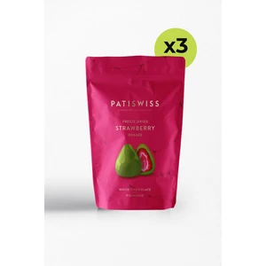 Antep Fıstıklı Beyaz Çikolatalı Çilek Draje 80G x 3 Adet
