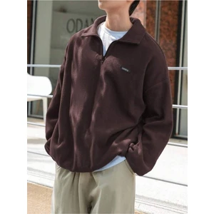 Genius Store Erkek Polar Oversize Sweatshirt Polar Sweatshirt