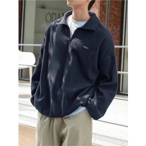 Genius Store Erkek Polar Oversize Sweatshirt Polar Sweatshirt
