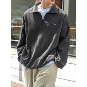 Genius Store Erkek Polar Oversize Sweatshirt Polar Sweatshirt
