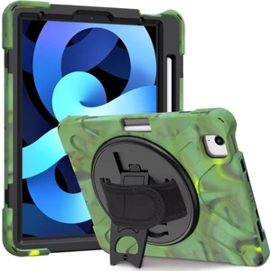 Apple iPad Pro 11 2020 (2.nesil) Kılıf Yatay Standlı ve Askılı Military Amazing Defender Zırh Özellikli Kılıf (Model A2228,A2068,A2230,A2231)